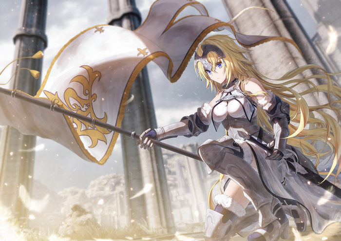 Jeanne d'Arc from Fate/Grand Order with Flag