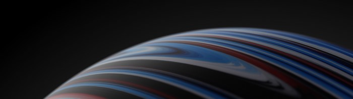 4K blue and black striped ball