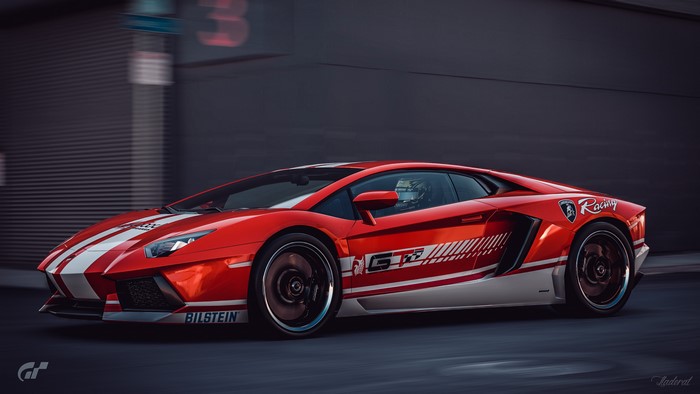 4K Lamborghini Aventador GT3 Racing Gran Turismo Sport