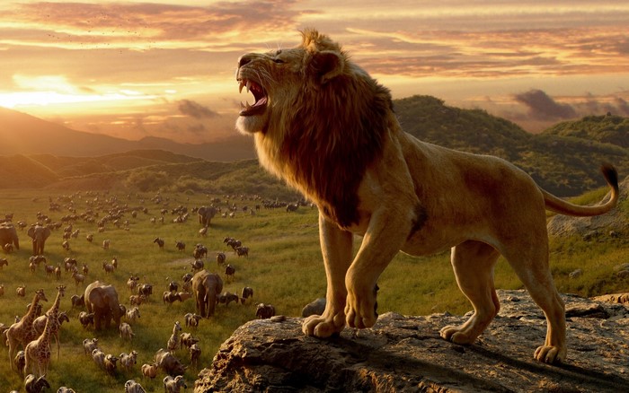 Simba Roaring from The Lion King