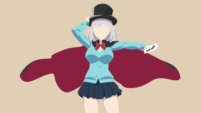Magical Sempai from Tejina-senpai, minimalism