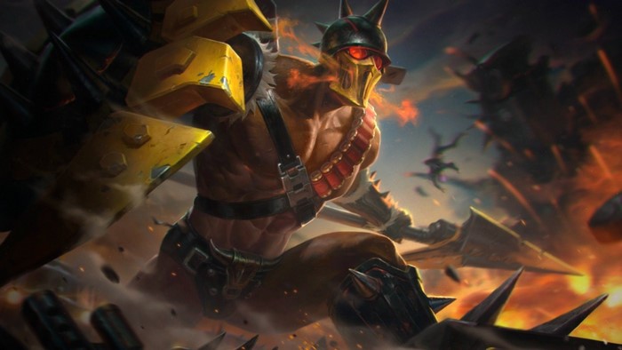 Pantheon from League of Legends warrior skin