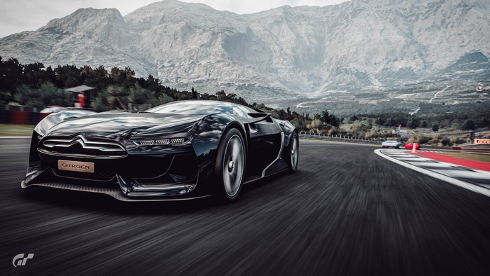 4K GT by Citroën on a race track in Gran Turismo Sport