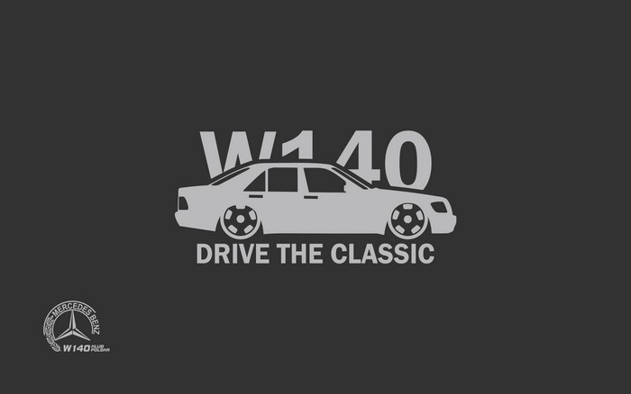 Mercedes-Benz W140 S-Class "Drive the Classic" Artwork