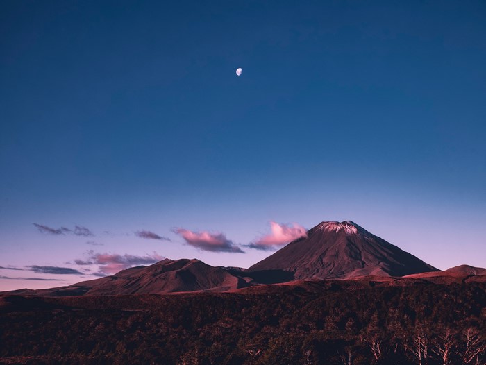 4K Tongariro National Park New Zealand volcano landscape