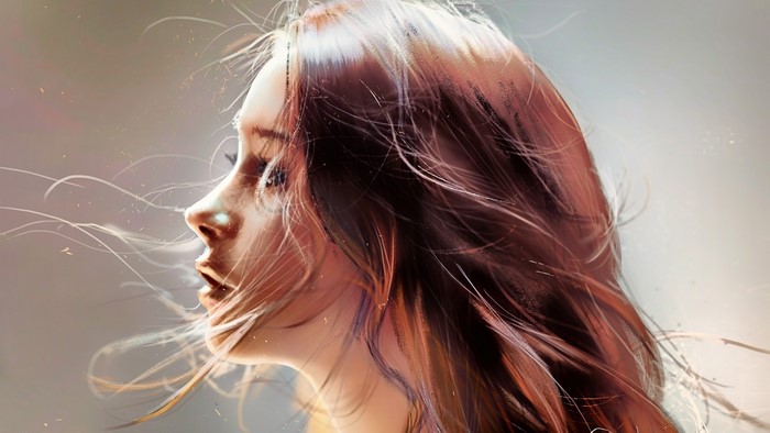 4K concept art of a fantasy girl