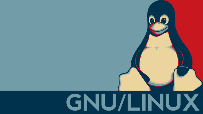 Tux the Linux penguin with GNU/LINUX text