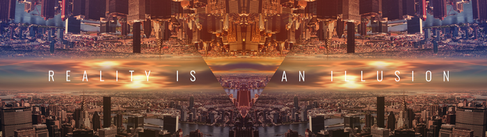 Reality is an Illusion abstract city 4K
