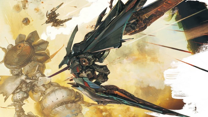 Ikaruga spaceship battle art