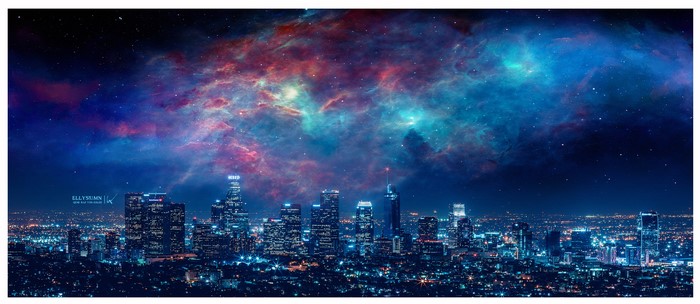 4K Ellysiumn Cityscape Skyline