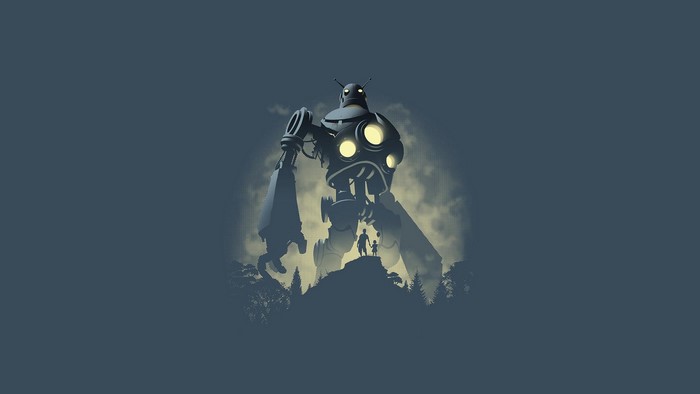 The Iron Giant with Hogarth and Annie