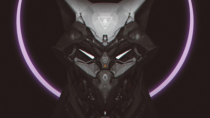 WINT FOX robot mask frontal view