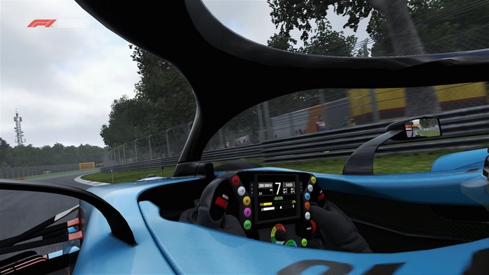 F1 2020 racing game cockpit view