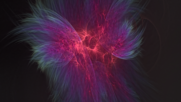Abstract fractal with pink and purple colors