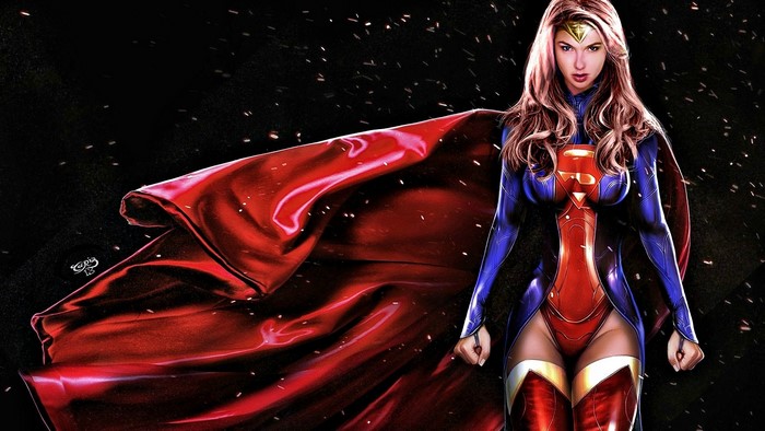 Supergirl artwork featuring Gal Gadot
