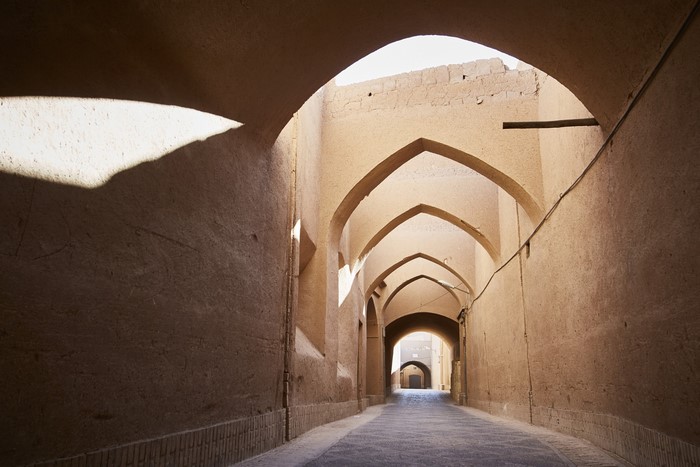 Arched alleyway in Iran