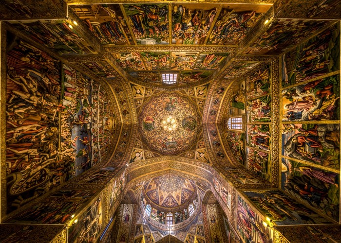 Interior of Vank Cathedral, Isfahan, Iran