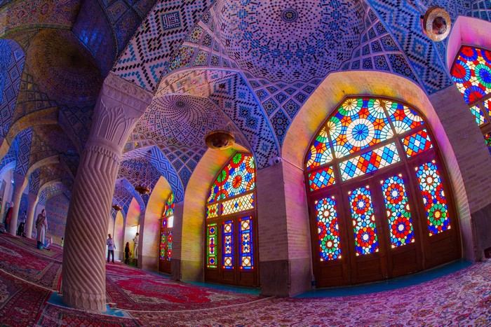 Nasir al-Mulk Mosque Colorful Interior in 4K