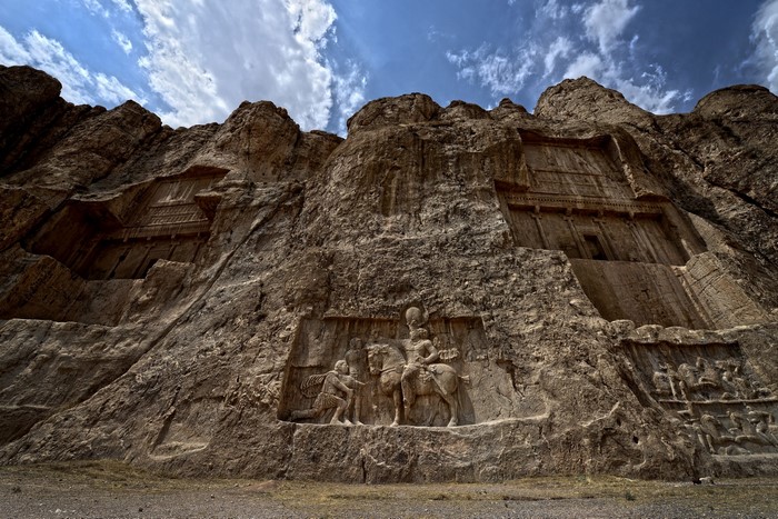 Ancient rock carvings and tombs in Iran