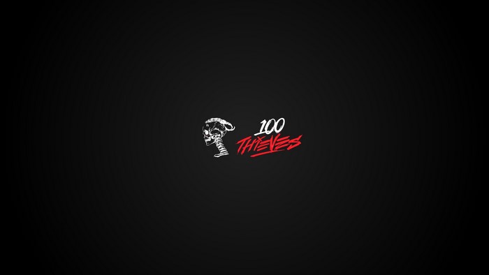 100 Thieves logo with XXXTENTACION skull