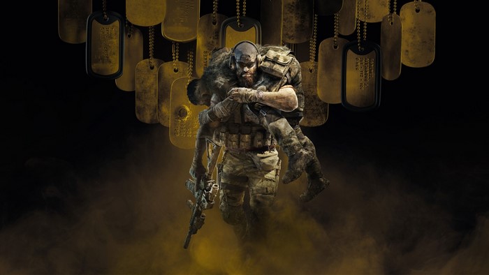 Soldier carrying another soldier, Ghost Recon Breakpoint