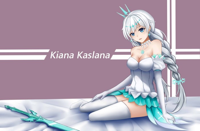 Kiana Kaslana with a sword