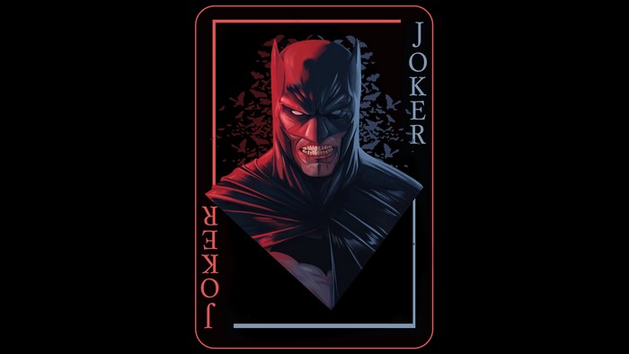 Batman Joker playing card artwork