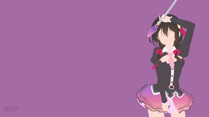 Yunyun from Konosuba, minimalist anime girl
