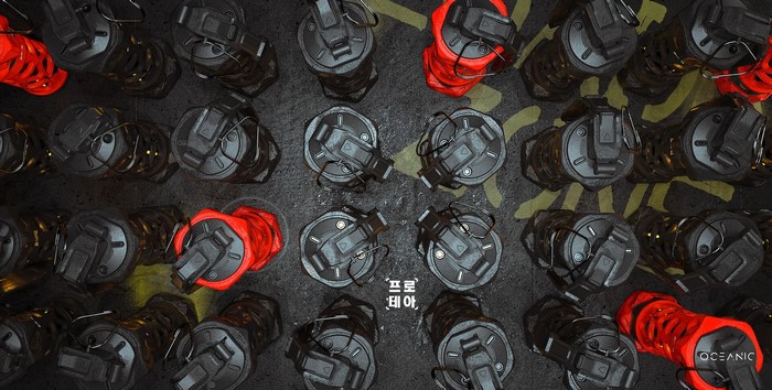Futuristic grenades by Alex Senechal