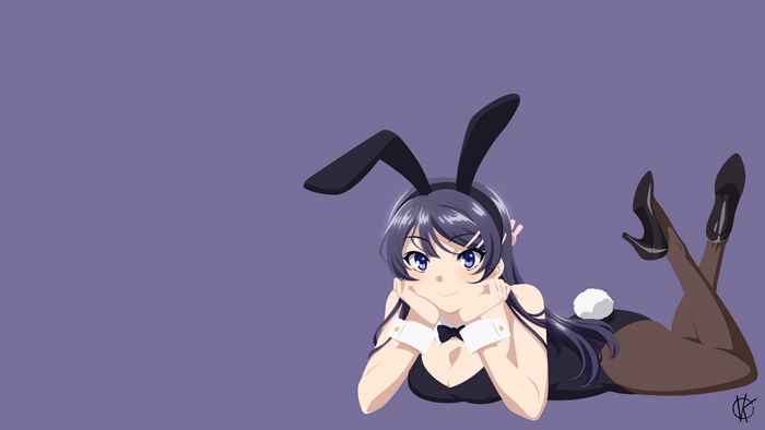 Sakurajima Mai from Seishun Buta Yarō wa Bunny Girl-senpai no Yume wo Minai in a bunny suit