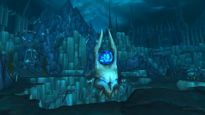 Icecrown Citadel with Saronite and The Lich King's Helm