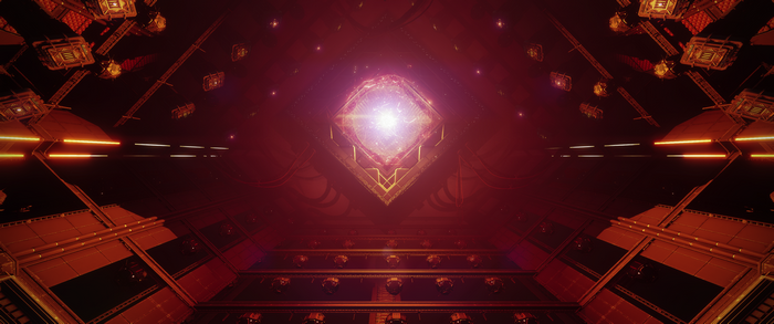 Destiny 2: Rasputin's chamber with glowing artifact