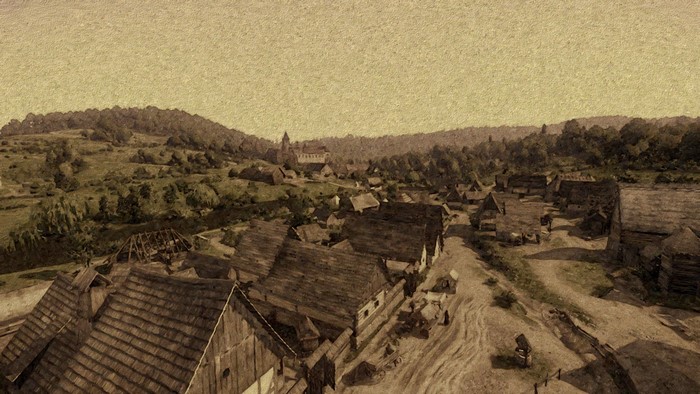 Kingdom Come: Deliverance village scene