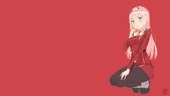 Zero Two from Darling in the FranXX 4K