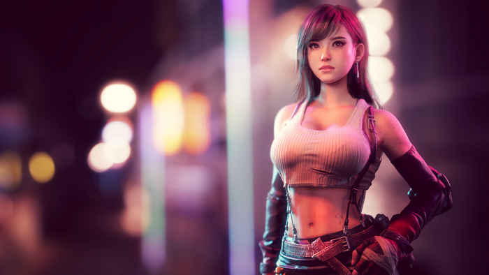 4K 3D Animation of Tifa Lockhart from Final Fantasy VII