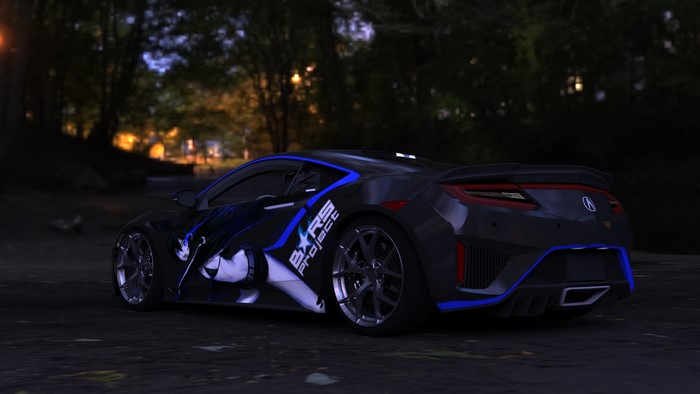 Acura NSX with Itasha livery in Need for Speed Payback