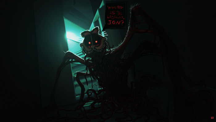 Horror Garfield artwork