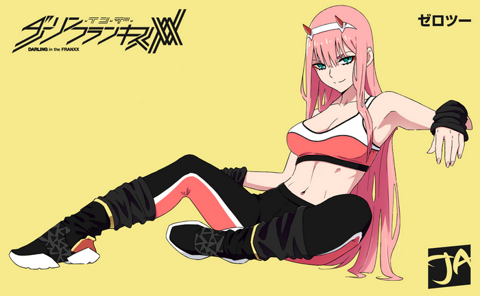 Zero Two in Sportswear from Darling in the FranXX