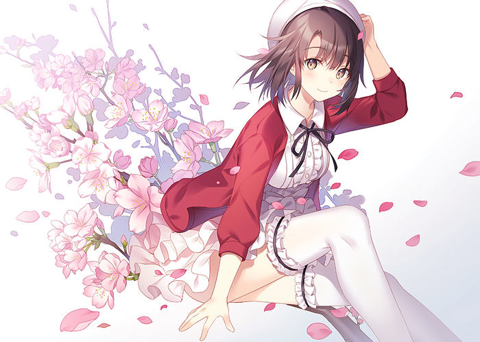 Katou Megumi from Saenai Heroine no Sodatekata with Cherry Blossoms