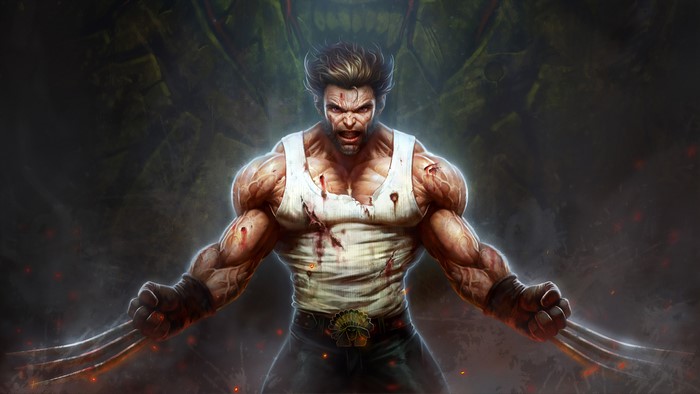 Wolverine from Marvel Comics with claws