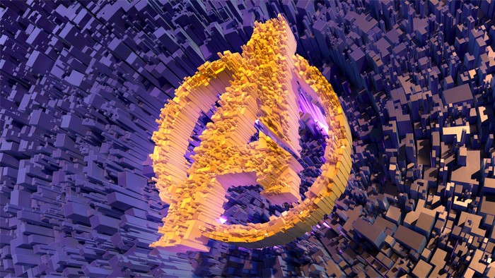 4K Avengers Endgame Logo Digital Art