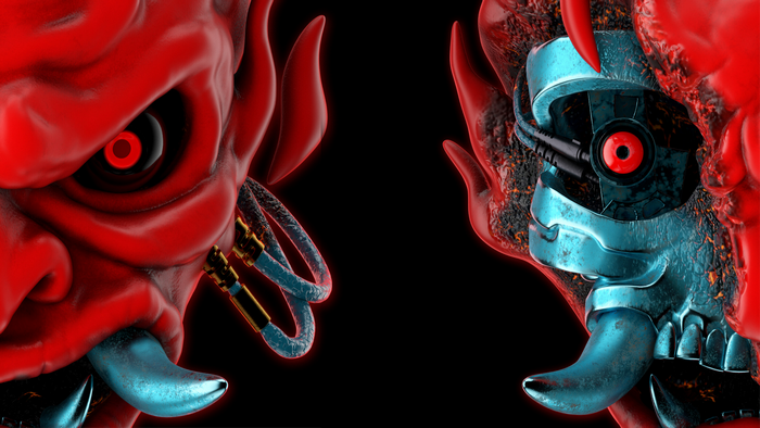 Cyberpunk 2077 Samurai Oni Masks