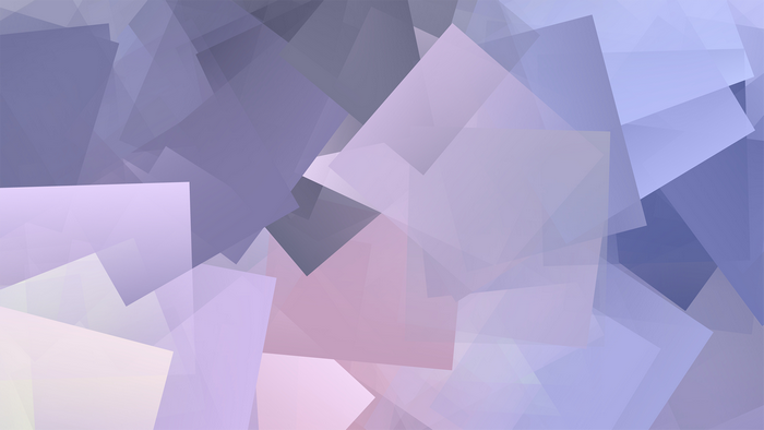 Abstract Cubism with Purple and Blue Squares