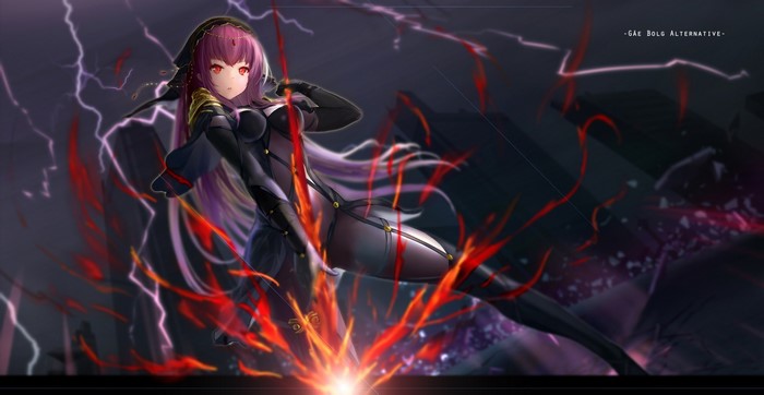 Scathach from Fate/Grand Order with Gae Bolg Alternative