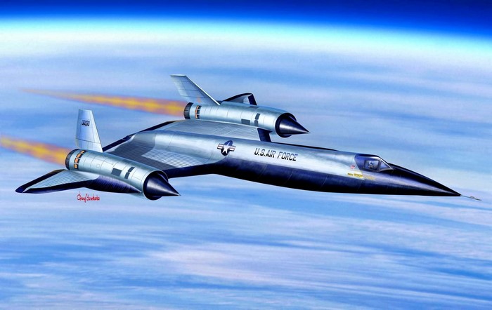 Lockheed SR-71 Blackbird aircraft in flight