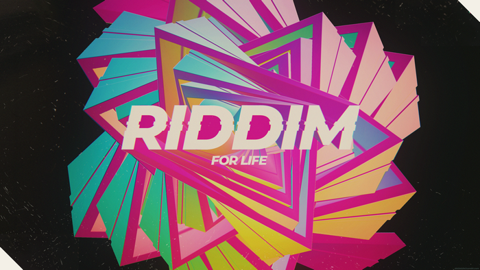 Riddim Dubstep Glitch Art 3D Abstract