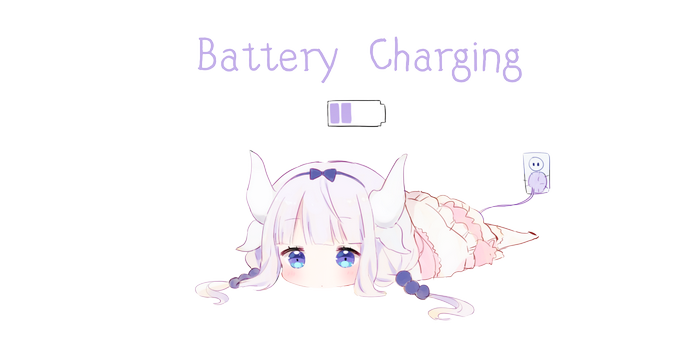 Kanna Kamui from Miss Kobayashi's Dragon Maid Battery Charging