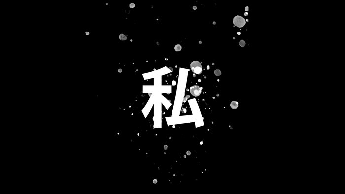 Japanese Kanji Character 私
