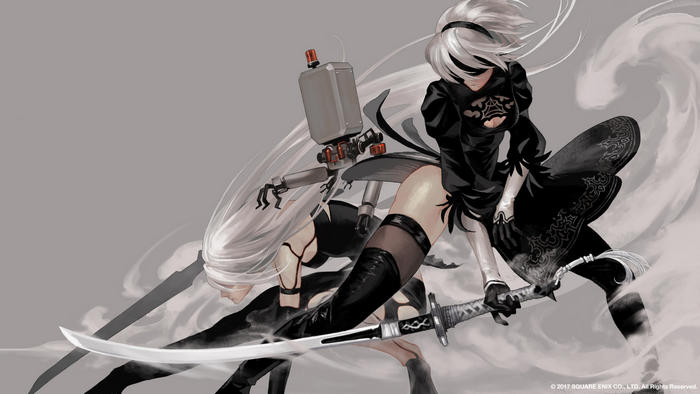 Nier: Automata 2B and A2 Dynamic Duel