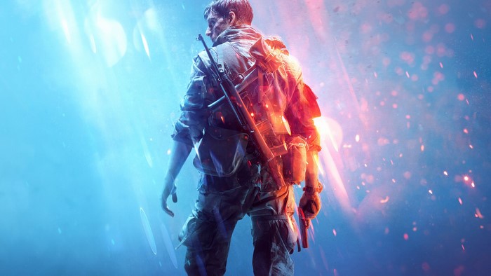 Soldier with rifle and pistol from Battlefield V
